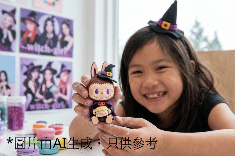 K-pop獵魔女團xLabubu黏土甜品馬卡龍