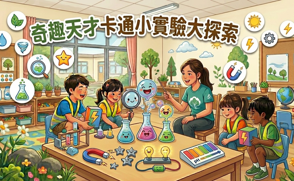 幼兒STEAM-奇趣天才卡通小實驗大探索