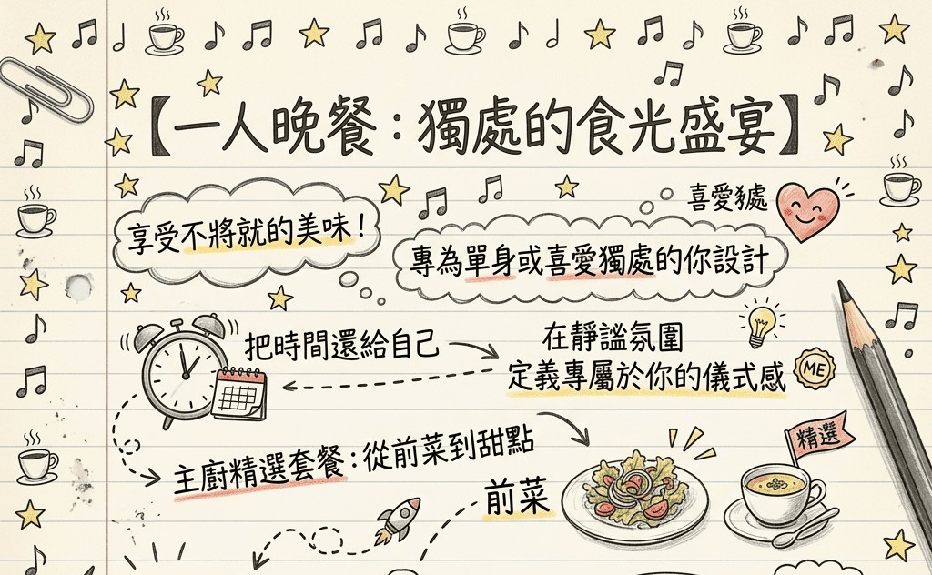 一人晚餐：獨處的食光盛宴