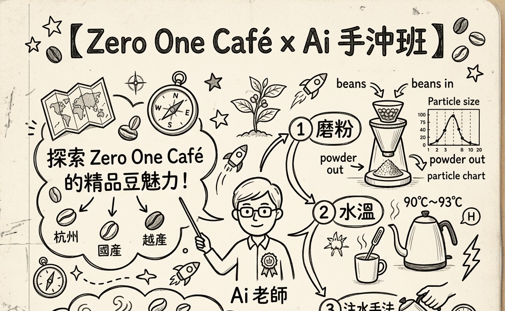 Zero One Café x Ai 手沖班