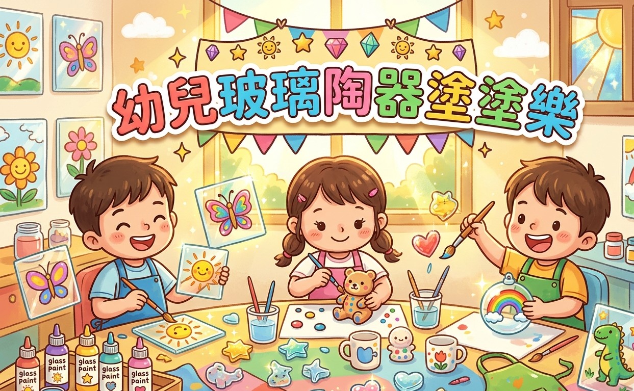 幼兒玻璃陶器塗塗樂